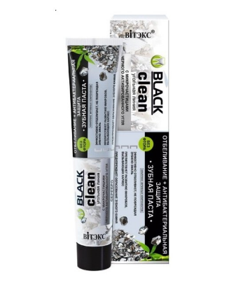 Zubná pasta Black Clean 85g bieliaca,antibakteriálna a chrániaca so striebrom