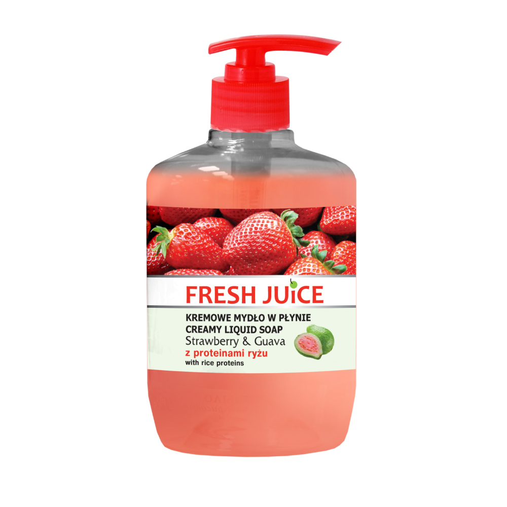 Mydlo tekuté Fresh Juice 460ml  krémové Jahoda & Guava