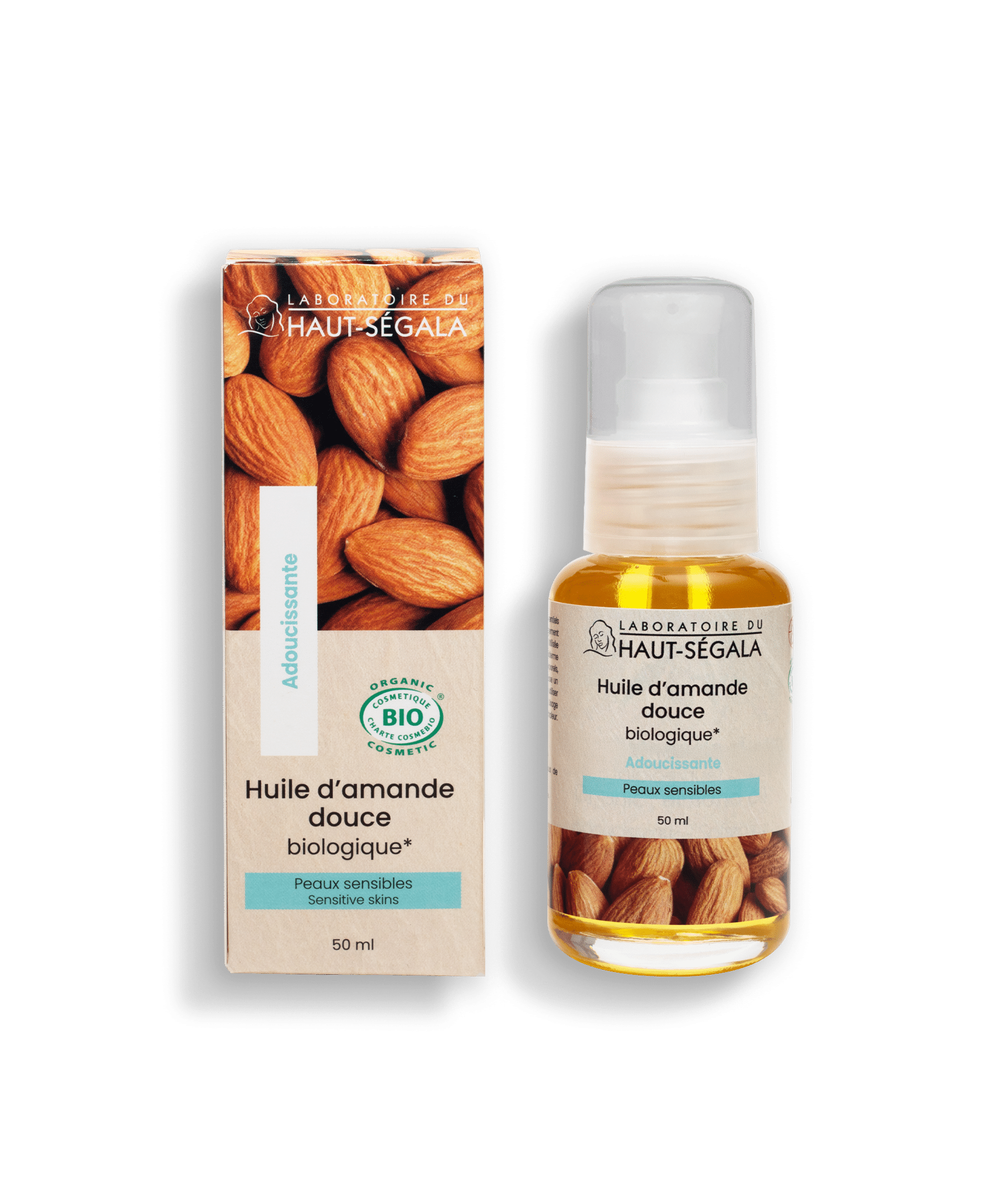 Certifikovaný organický sladký mandľový olej