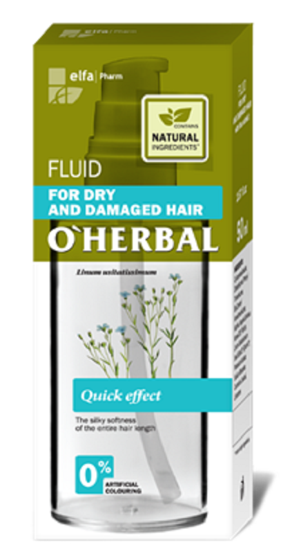 Olej na vlasy O´HERBAL 50ml  na suché a poškodené vlasy s výťažkom Ľanu