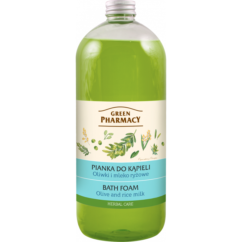Pena do kúpeľa Green Pharmacy 1000ml Olivy a Ryžové mlieko