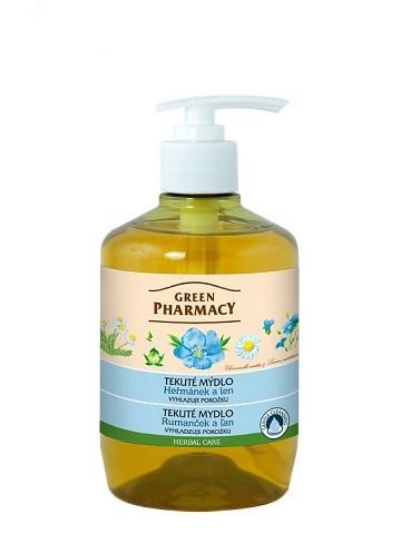 Tekuté mydlo Green Pharmacy 460 ml Rumanček a Ľan
