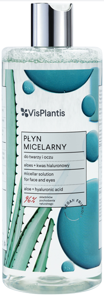 Micelárna voda Vis Plantis 500 ml Aloe  a kyselina hialuronova 