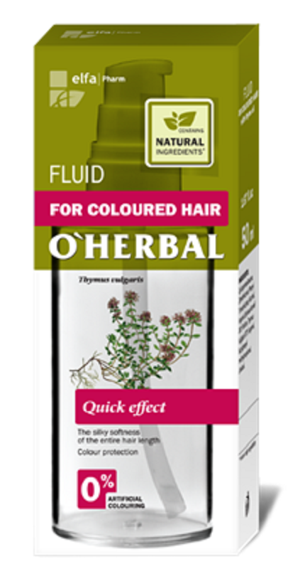 Olej na vlasy O´HERBAL 50ml  na farbené vlasy s výťažkom Tymiánu