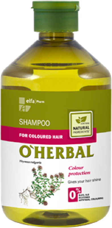 Šampón O´HERBAL 500ml pre farbené vlasy s výťažkom TYMIÁNU